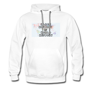 Black History is World History Map Hoodie - white