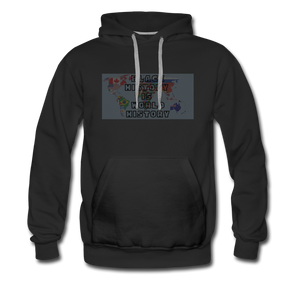 Black History is World History Map Hoodie - black