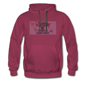 Black History is World History Map Hoodie - burgundy