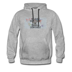 Black History is World History Map Hoodie - heather gray