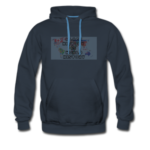 Black History is World History Map Hoodie - navy