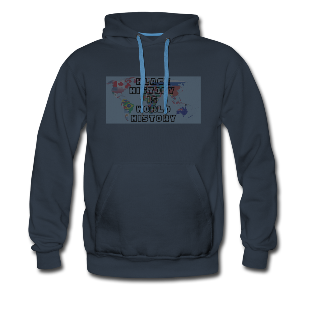 Black History is World History Map Hoodie - navy