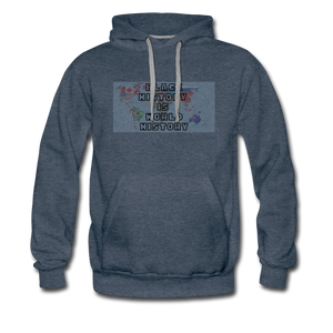 Black History is World History Map Hoodie - heather denim