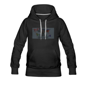 Black History is World History Map Women’s Hoodie - black