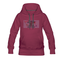 Load image into Gallery viewer, Black History is World History Map Women’s Hoodie - burgundy
