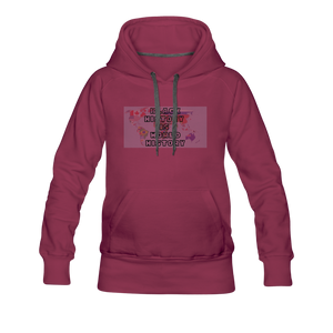 Black History is World History Map Women’s Hoodie - burgundy