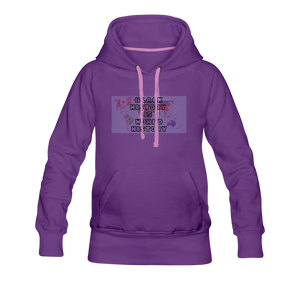 Black History is World History Map Women’s Hoodie - purple