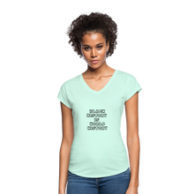 Load image into Gallery viewer, Black History is World History Tri-Blend V-Neck - mint
