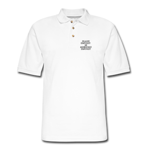 Black History is American History Men's Pique Polo Shirt - white