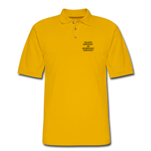 Black History is American History Men's Pique Polo Shirt - Yellow