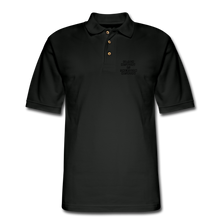 Load image into Gallery viewer, Black History is American History Men&#39;s Pique Polo Shirt - black
