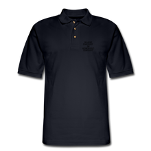 Load image into Gallery viewer, Black History is American History Men&#39;s Pique Polo Shirt - midnight navy
