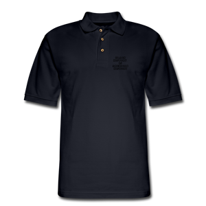 Black History is American History Men's Pique Polo Shirt - midnight navy