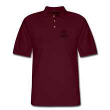 Load image into Gallery viewer, Black History is American History Men&#39;s Pique Polo Shirt - burgundy
