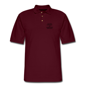 Black History is American History Men's Pique Polo Shirt - burgundy