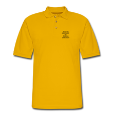 Load image into Gallery viewer, Black History is World History Men&#39;s Pique Polo - Yellow
