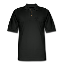 Load image into Gallery viewer, Black History is World History Men&#39;s Pique Polo - black
