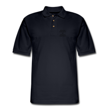 Load image into Gallery viewer, Black History is World History Men&#39;s Pique Polo - midnight navy
