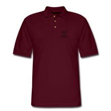 Load image into Gallery viewer, Black History is World History Men&#39;s Pique Polo - burgundy
